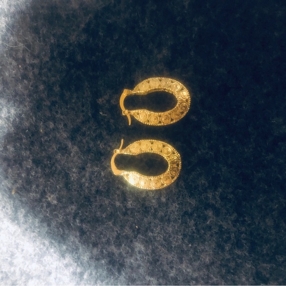 8k gold earrings - Picture 1 of 6